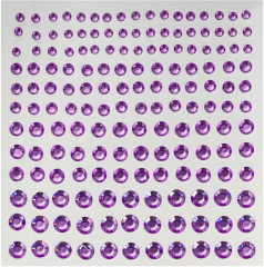 Наклейки-стразы для творчества и макияжа «Purple drops» - Фото 3