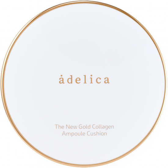 Кушон для лица с коллагеном тональный «Adelica» SPF40 PA++, оттенок 03 Кремово-бежевый