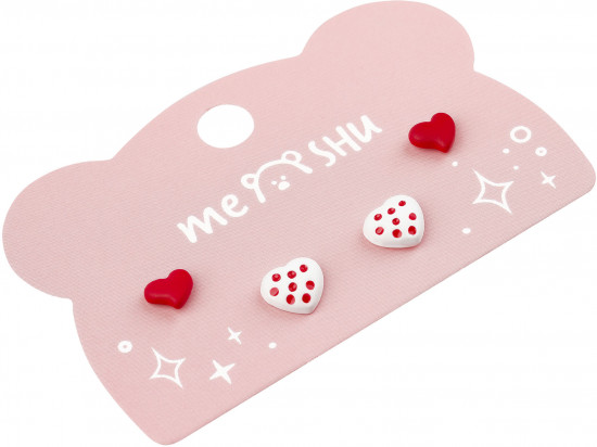 Комплект серёг «Hearts»