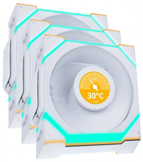 Вентилятор для корпуса Uni Fan SL Wireless LCD 120 ARGB 12SLLCD1W3W
