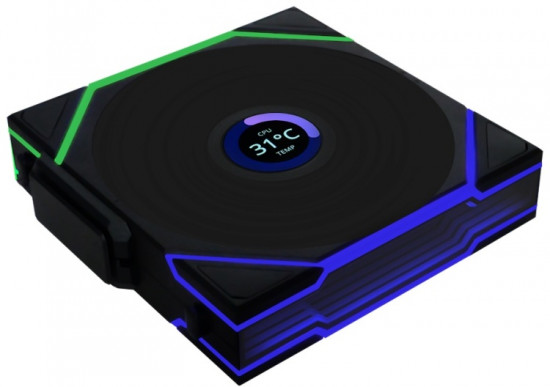 Вентилятор для корпуса Uni Fan TL Wireless LCD 120 ARGB Reverse Blade 12RTLLCD1W1B
