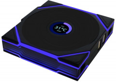 Вентилятор для корпуса Uni Fan TL Wireless LCD 120 ARGB Reverse Blade 12RTLLCD1W1B - Фото 4