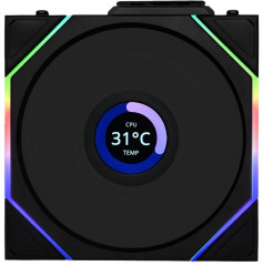 Вентилятор для корпуса Uni Fan TL Wireless LCD 120 ARGB Reverse Blade 12RTLLCD1W1B - Фото 5