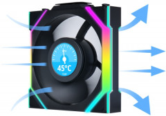 Вентилятор для корпуса Uni Fan SL Wireless LCD 120mm No controller G99.12SLLCD1W1B.00 - Фото 8