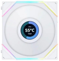 Вентилятор для корпуса Uni Fan SL Wireless LCD 120 Reverse Blade, G99.12RSLLCD1W1W.00 - Фото 1