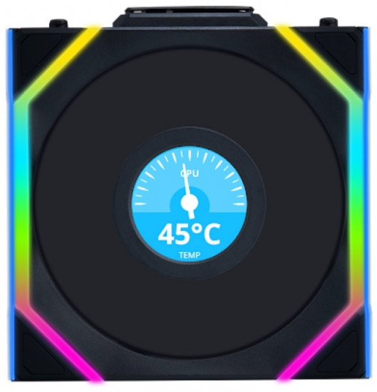 Вентилятор для корпуса Uni Fan SL Wireless LCD 120 Reverse Blade, G99.12RSLLCD1W1B.00