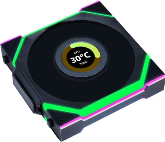 Вентилятор для корпуса Uni Fan SL Wireless LCD 120 Reverse Blade, G99.12RSLLCD1W1B.00