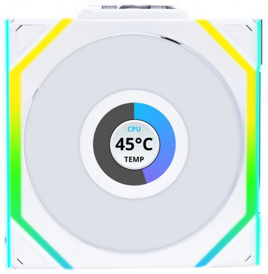Вентилятор для корпуса Uni Fan SL Wireless LCD 120 ARGB Reverse Blade 12RSLLCD1W3W