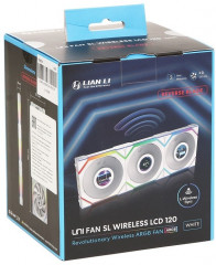 Вентилятор для корпуса Uni Fan SL Wireless LCD 120 ARGB Reverse Blade 12RSLLCD1W3W - Фото 3