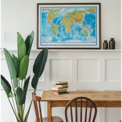 Карта мира физическая интерактивная - Фото 1