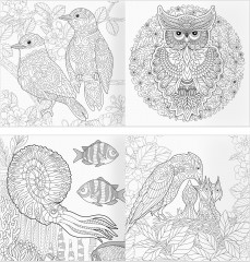 Раскраска для взрослых «Антистресс-терапия. Животные» - Фото 2