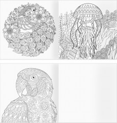 Раскраска для взрослых «Антистресс-терапия. Животные» - Фото 9