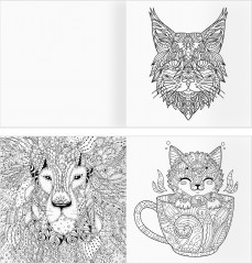 Раскраска для взрослых «Антистресс-терапия. Такие разные кошки» - Фото 1