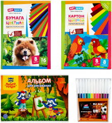 Набор первоклассника универсальный в папке-сумке - Фото 5