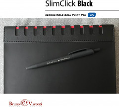 Ручкa шариковая автоматическая «SlimClick. Black» - Фото 5