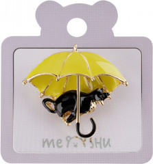 Брошь «Cat and umbrella» - Фото 1