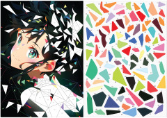 Аппликация наклейками «Аниме» - Фото 2