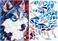 Аппликация наклейками «Лесные животные» - Фото 1