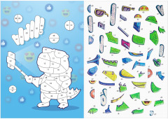 Аппликация наклейками «Крокодино» - Фото 1