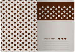 Тетрадь общая «Brown polkadot» - Фото 1