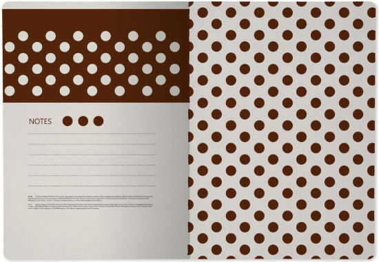 Тетрадь общая «Brown polkadot»
