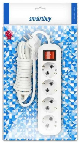 Удлинитель Smartbuy SBE-16-4-05-ZS