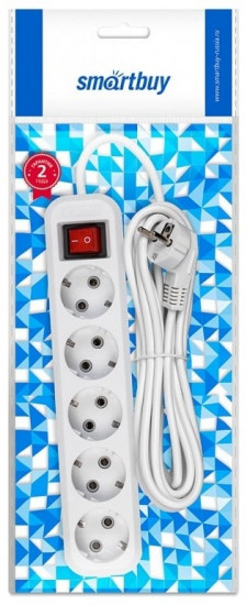 Удлинитель Smartbuy SBE-16-5-05-ZS
