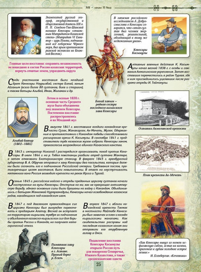Атлас + контурная карта. История Казахстана. Новое время (XVIII–XIX вв.). 7 класс