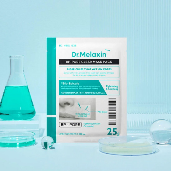 Маска тканевая для лица с биоспикулами для ухода за порами «Clear Facial Mask»