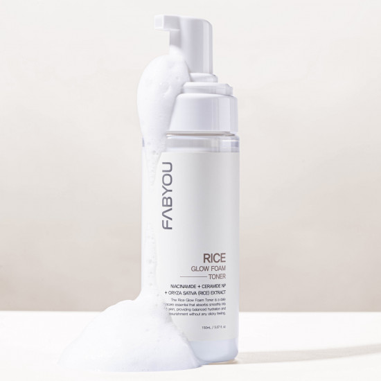Тонер для лица на основе рисовой воды «Glow Foam Toner»