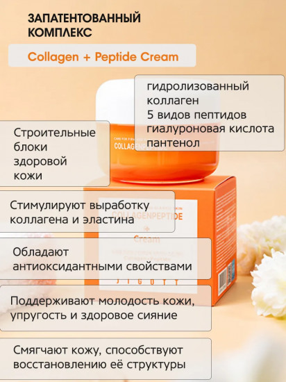 Крем для лица с коллагеном и пептидами «Collagen & Peptide Cream»