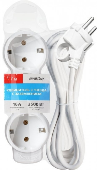 Удлинитель Smartbuy SBE-16-3-07m-Z