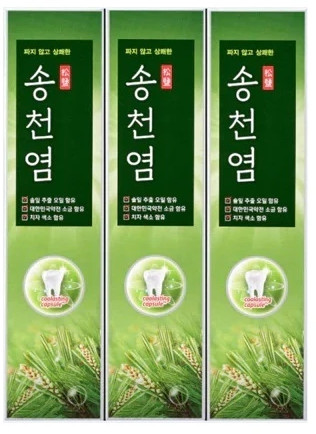 Набор зубных паст с экстрактом сосновых иголок и соли «Songcheon Salt Toothpast»