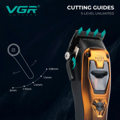 Машинка для стрижки волос профессиональная со сменным корпусом V-668 - Фото 3