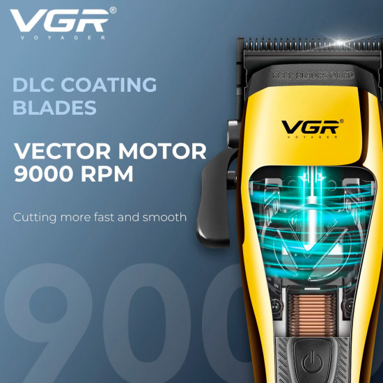 Профессиональная машинка для стрижки волос VGR V-015