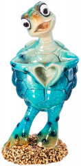 Фигурка декоративная «Голубая черепашка с сердечком» - Фото 2