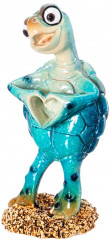 Фигурка декоративная «Голубая черепашка с сердечком» - Фото 3
