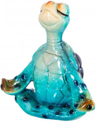 Фигурка декоративная «Голубая черепашка в медитации» - Фото 2