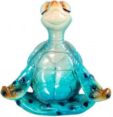Фигурка декоративная «Голубая черепашка в медитации» - Фото 3