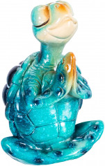 Фигурка декоративная «Голубая черепашка в медитации» - Фото 5
