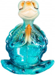 Фигурка декоративная «Голубая черепашка в медитации» - Фото 6