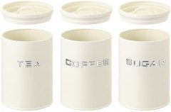 Набор банок для хранения сыпучих продуктов с крышками «Tea, coffee, sugar» - Фото 3