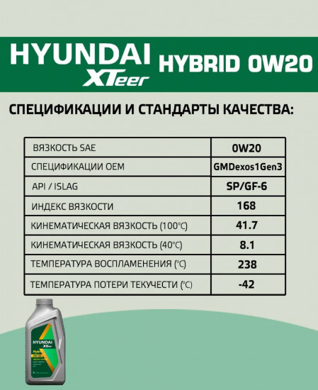 Моторное масло XTeer Hybrid 0W20