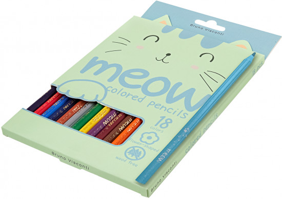 Набор карандашей цветных «Meow»
