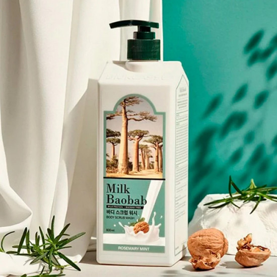 Гель для душа отшелушивающий «Body Scrub Wash Rosemary Mint»