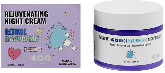 Крем для лица ночной с ретинолом и гиалуроновой кислотой «Rejuvenating Retinol & Hyaluronic Night Cream»