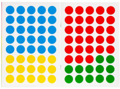 Подбери по цвету. 50 многоразовых кружочков. Учим цвета - Фото 2