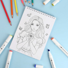 Книжка-раскраска «Скетч-раскраска. Классные девчонки» - Фото 3