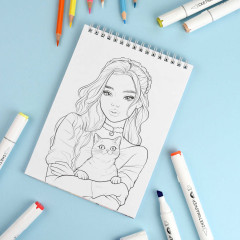 Книжка-раскраска «Скетч-раскраска. Классные девчонки» - Фото 7
