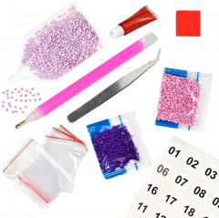 Мозаика алмазная без подрамника «Букет невесты» - Фото 2